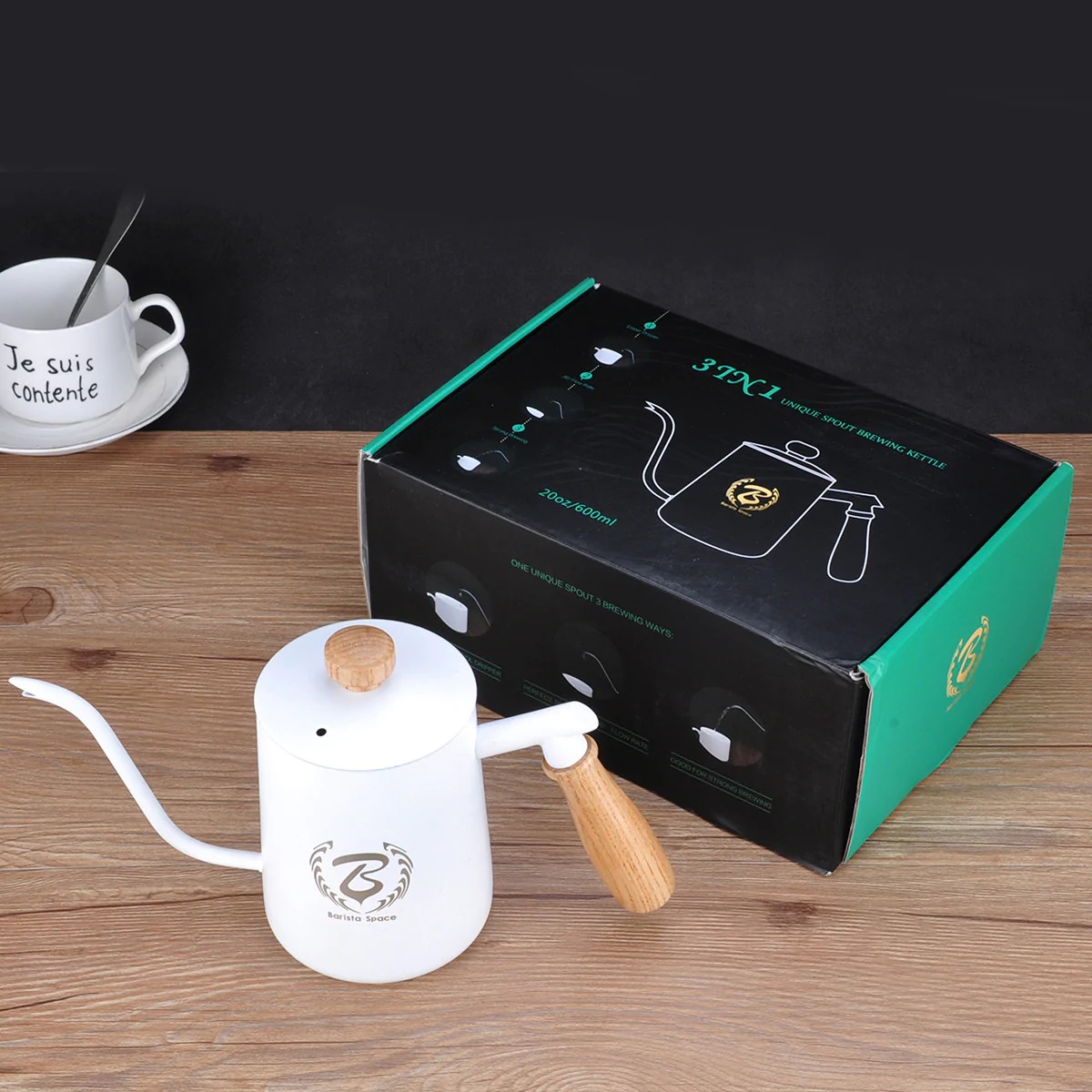 BARISTA SPACE ���ƥ���쥹�����ҡ����ȥ� 600ml �ۥ磻��