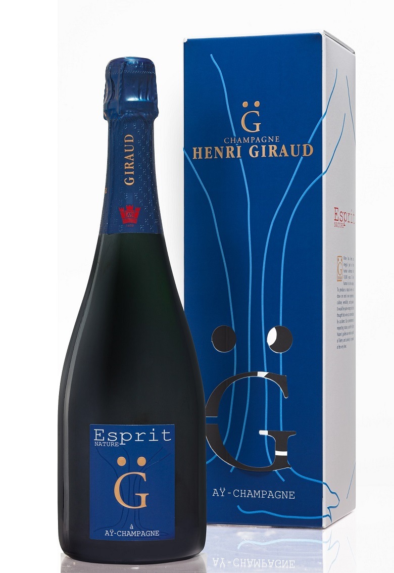 アンリ・ジロー  エスプリ・ナチュール G ×バレリーナ シャンパンチューリップBペアグラス（２脚）セツト HENRI GIRAUD　ギフトにおすすめ