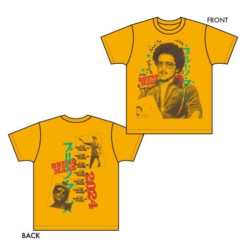 Bruno Mars/GLASSES PHOTO GOLD T/S | ROCK ONE