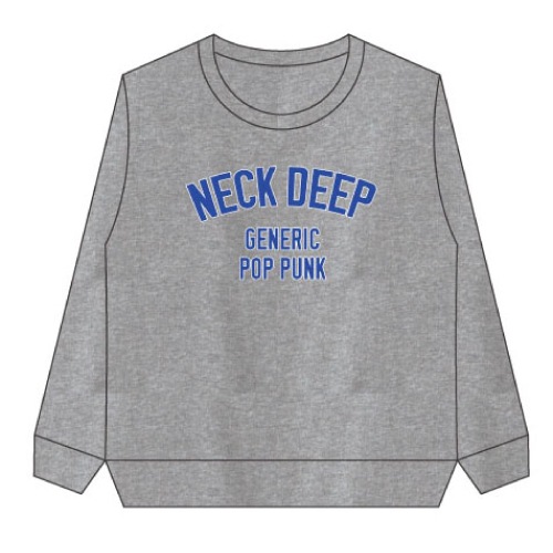 NECK DEEP / GPP GREY SWEATSHIRT