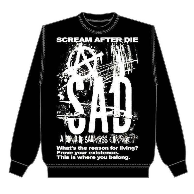 mao/OVER SIZE SWEAT (black)