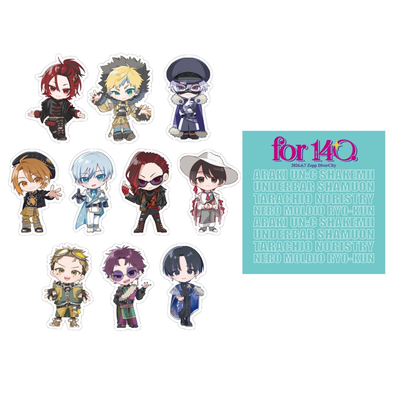 for140./ステッカーセット | ROCK ONE