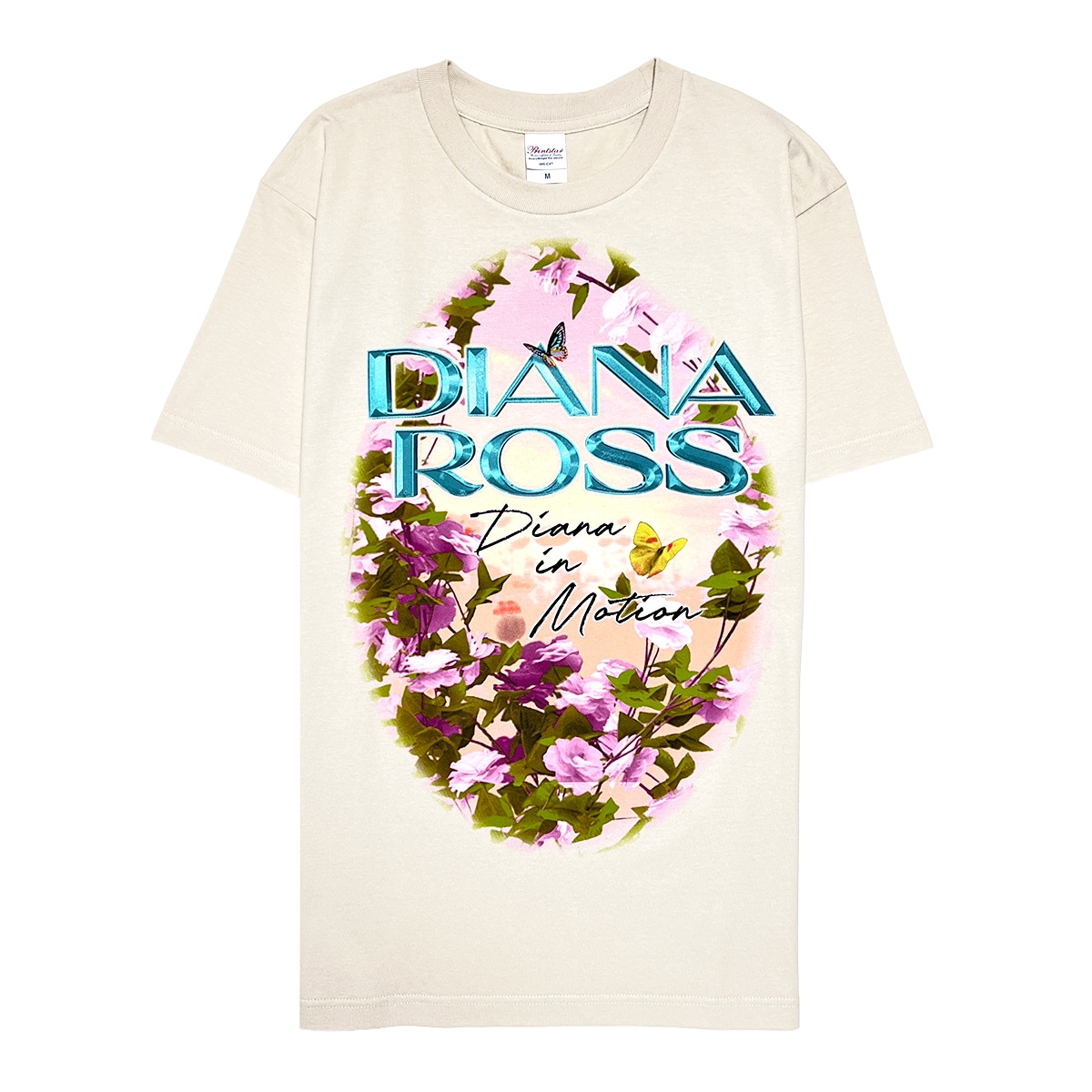 DIANA ROSS/ROSES AND NAME JAPAN CREAM TEE(2026) | ROCK ONE