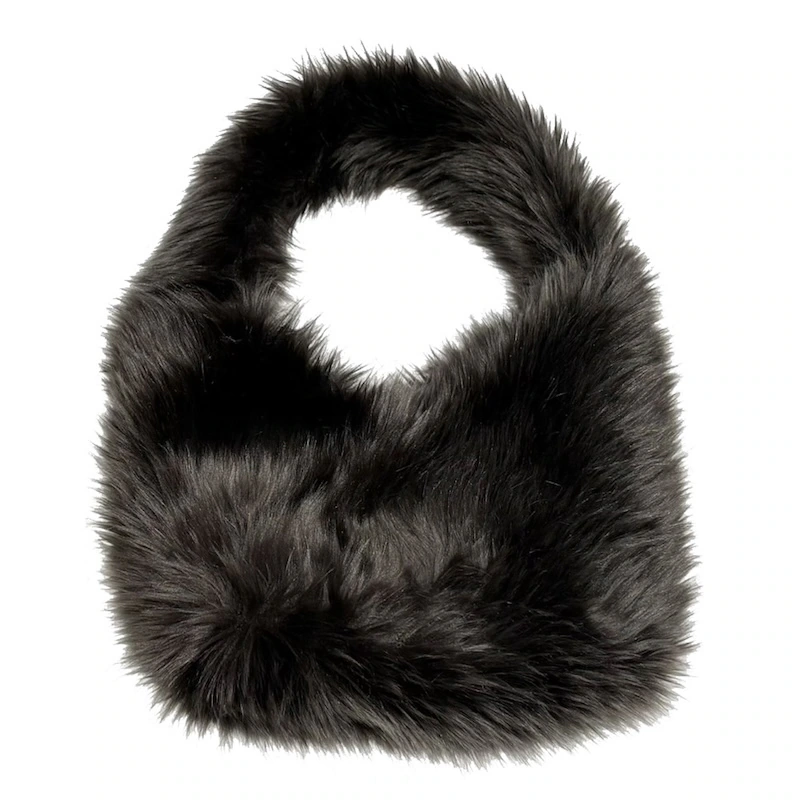 mao/EXCEPTIONAL FUR BAG -limited edition- (silver charcoal gray)
