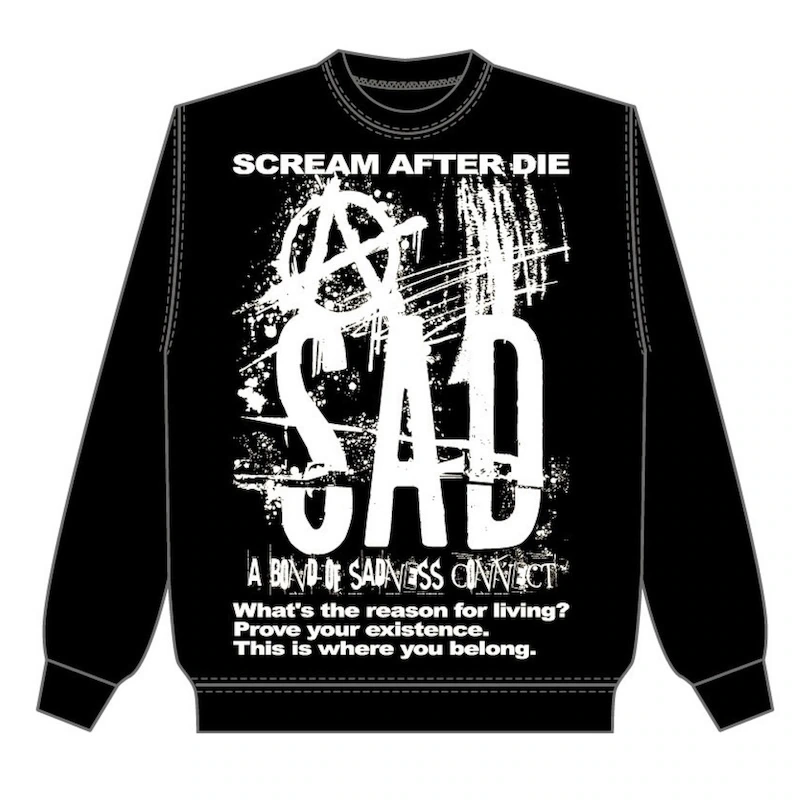 mao/OVER SIZE SWEAT (black)