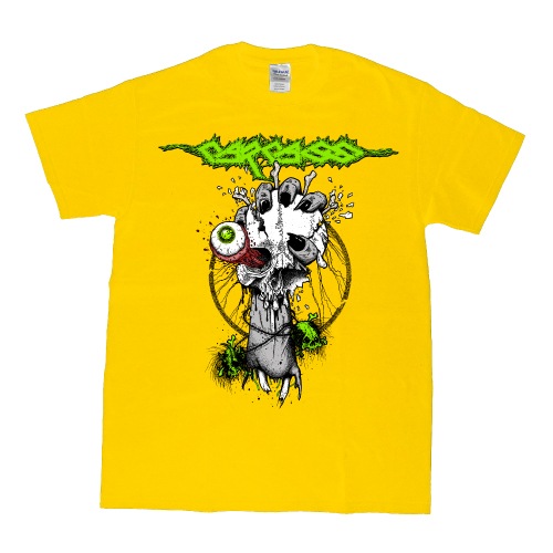 CARCASS /Eyeball Skull Yellow Tee