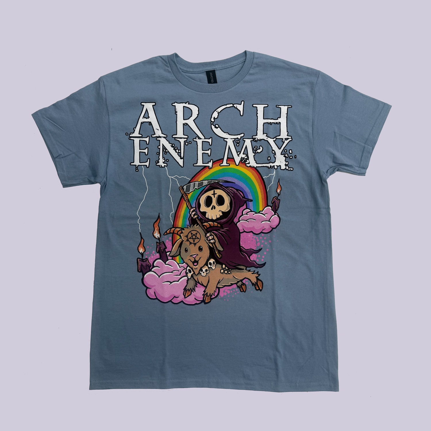 ARCH ENEMY / RAINBOW TEE (STONE BLUE)