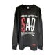 OVER SIZE SWEAT��BLACK��		