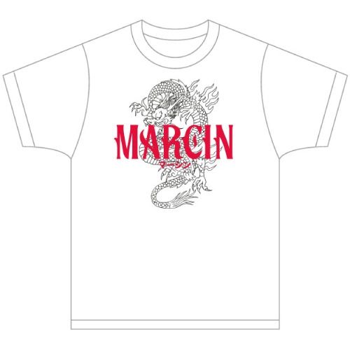 MARCIN / DRAGON WHITE T/S