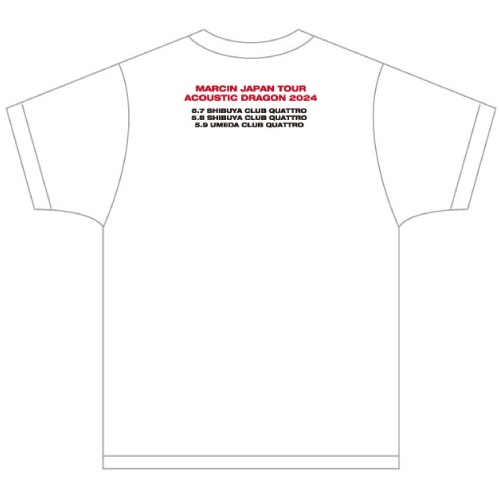 MARCIN / DRAGON WHITE T/S