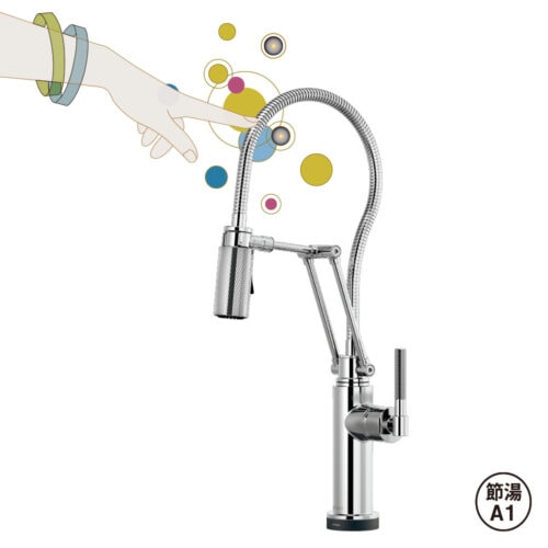 Litze Articulating（リッツェ・アーティキュラティング）【タッチ水栓 Finished Hose】｜クローム＜64143LF-PC＞