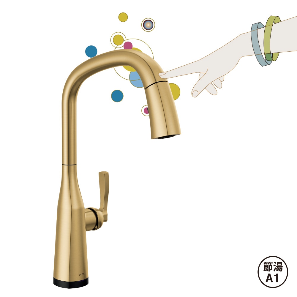 Stryke（ストライク）【タッチ水栓 Lumicoat】｜アークティックステンレス＜9176T-CZ-PR-DST＞