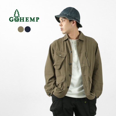 【期間限定！クーポンで10%OFF】GOHEMP（ゴーヘンプ） ヘンプ ユーティリティ ジャケット / メンズ / ウェザークロス / コットン / 撥水 / 吸湿 速乾 / ライトアウター / GH