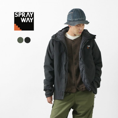 【期間限定！クーポンで10%OFF】SPRAY WAY（スプレイウェイ） ボルダ 3in1 ジャケット / メンズ / 防水 防風 / 高機能 / アウトドア / アウター / 3WAY / SP-0
