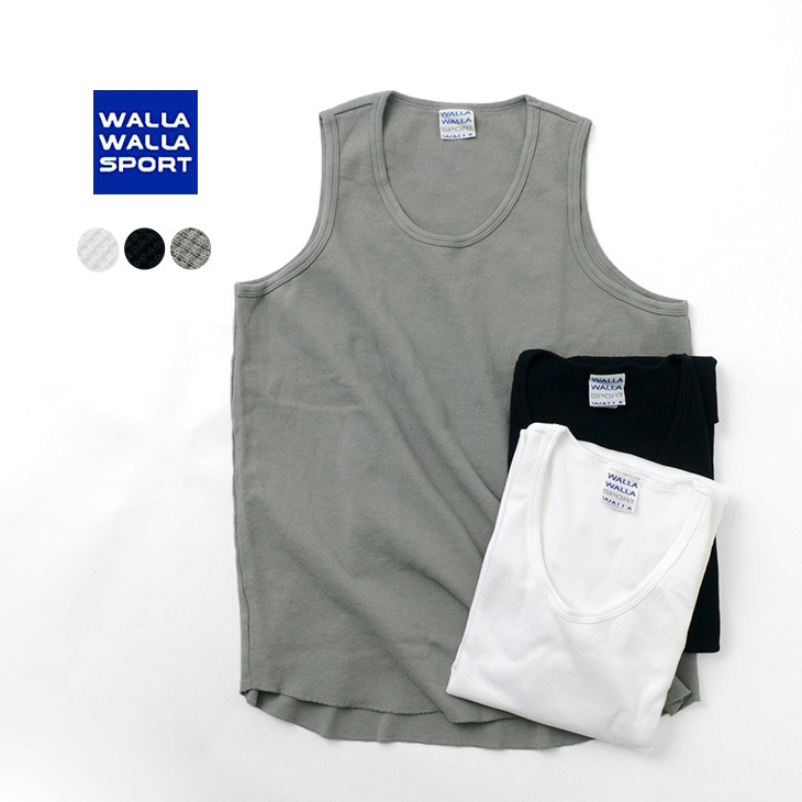 Walla Walla Sport ワラワラスポーツ サーマル レイヤリング タンクトップ メンズ 無地 Tank Top Tシャツ タンクトップ Rococo ロココ 通販 メンズファッション