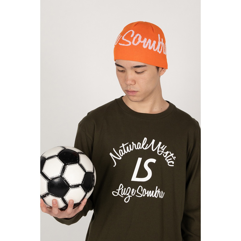 LUZeSOMBRA/ルースイソンブラ ニットキャップ 帽子 CURSIVE LOGO