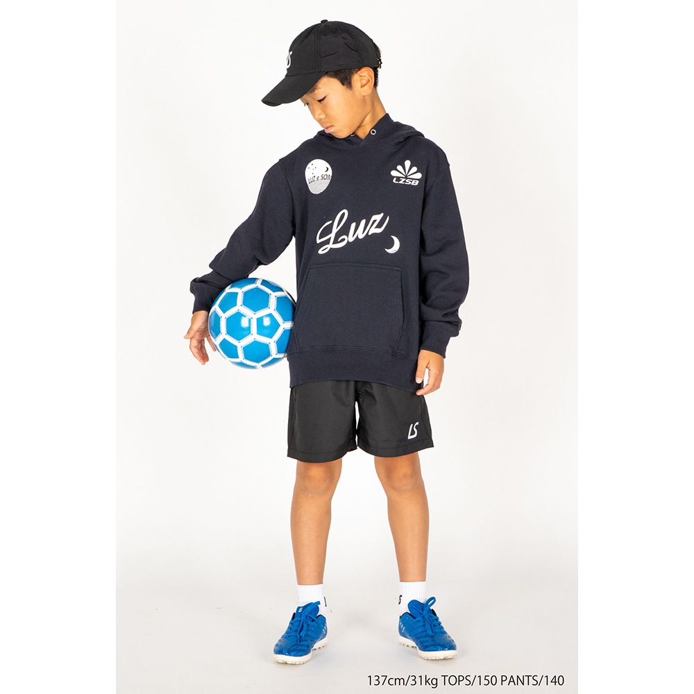 LUZeSOMBRAネイビー バンダナ柄フードセットアップ　L LUZeSOMBRA/ルースイソンブラ ジュニア ピステパンツ ショートパンツ