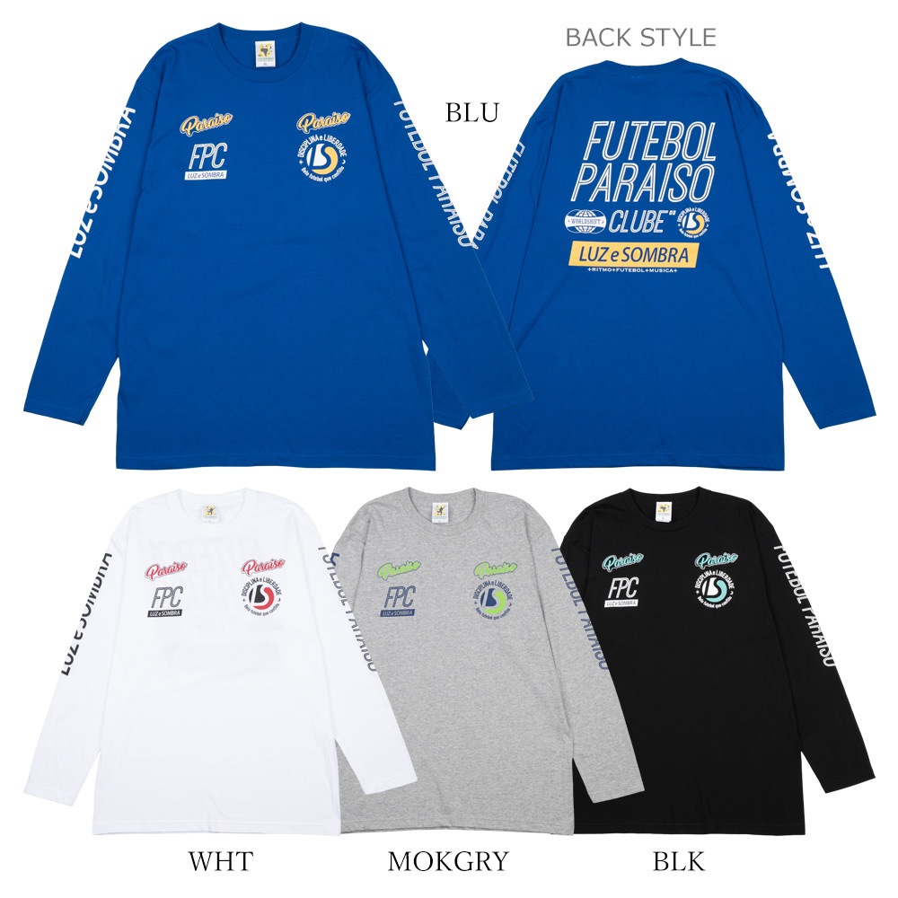 LUZeSOMBRA/ルースイソンブラ Tシャツ FUTEBOL PARAISO CLUBE LONG T