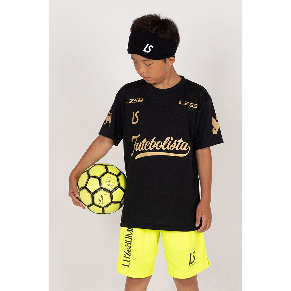 160cm ルースイソンブラ ジュニアプラシャツプラパン レッドブラック LUZeSOMBRA/ルースイソンブラ ジュニア プラシャツ Jr FUTEBOL