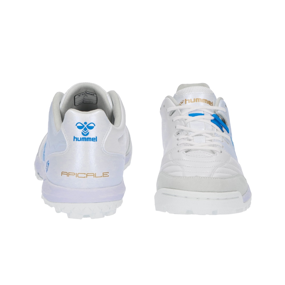 hummel フットサルシューズ ホワイト ブルー hummel/ヒュンメル フットサルシューズ アピカーレ6.0 ELITE WIDE TF