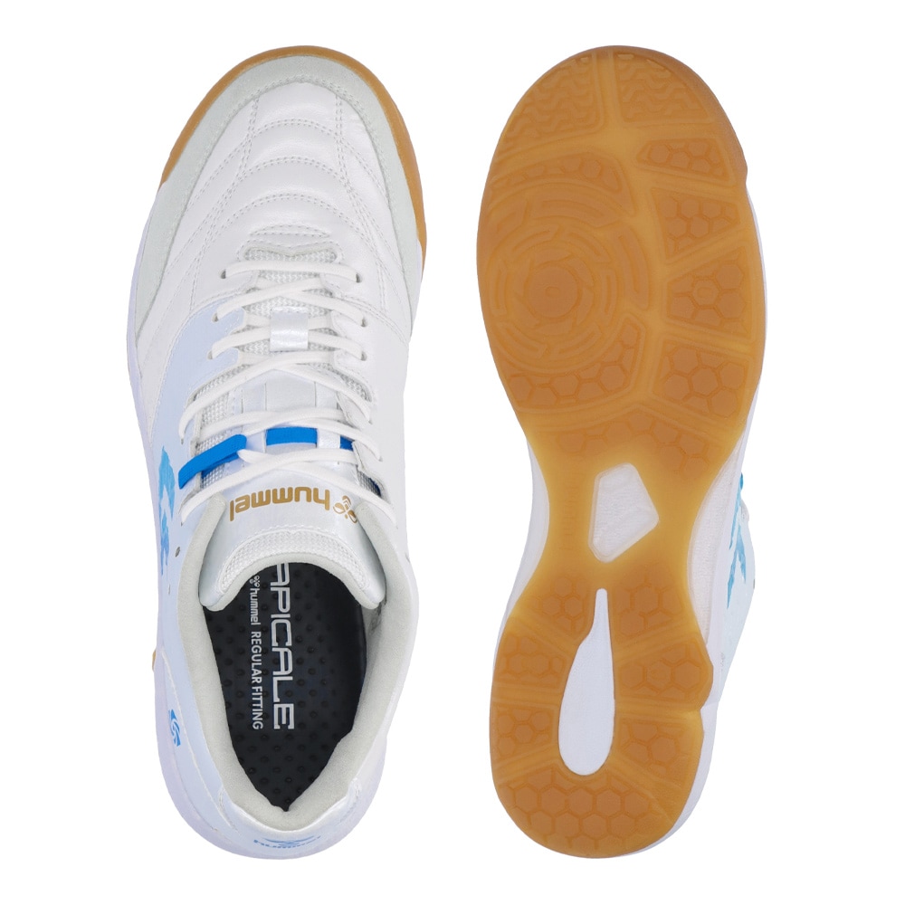 hummel/ヒュンメル フットサルシューズ アピカーレ6.0 ELITE WHT/SAX