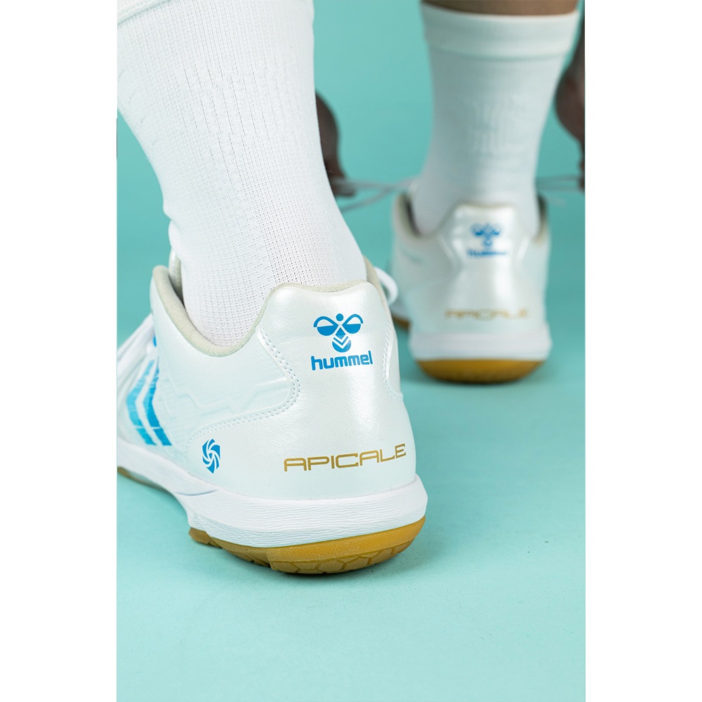 hummel/ヒュンメル フットサルシューズ アピカーレ6.0 ELITE WHT/SAX