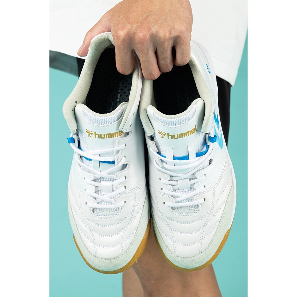 hummel/ヒュンメル フットサルシューズ アピカーレ6.0 ELITE WHT/SAX