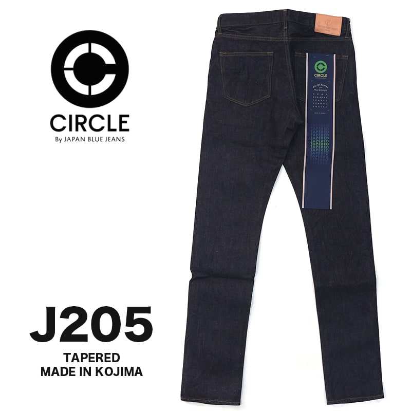 JAPAN BLUE JEANS/ジャパンブルージーンズ CIRCLE テーパード 12.5oz ストレッチセルヴィッチ ジッパー J205