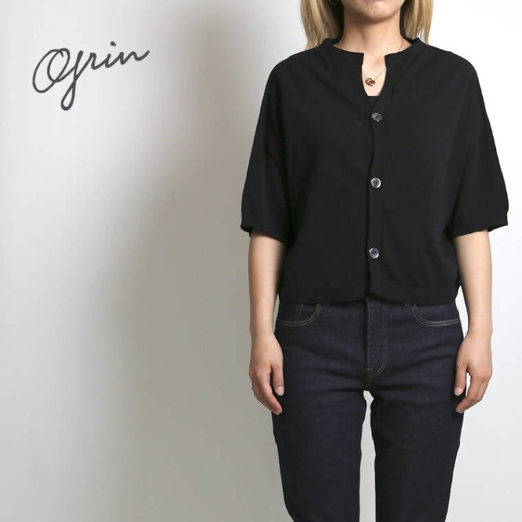 GRIN/グリン コットン ベリーニショート カーディガン　8232K001