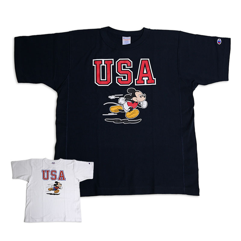 Chmpion/チャンピオン リバースウィーブ半袖Tシャツ MICKEY MOUSE/ミッキー USA
