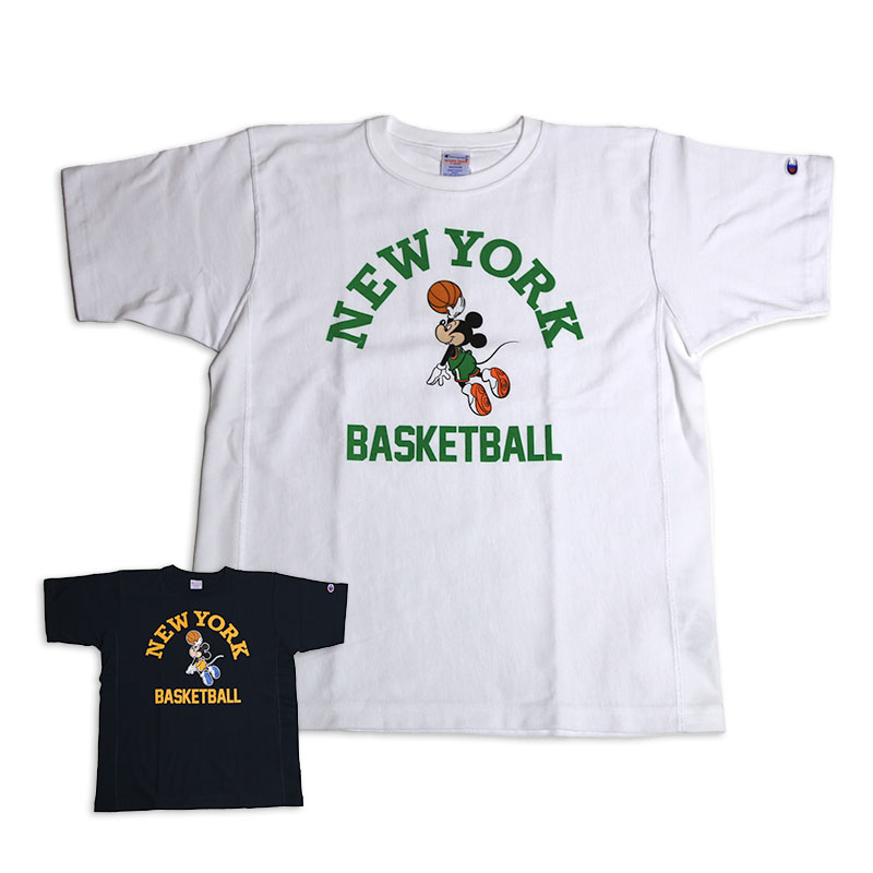Chmpion/チャンピオン リバースウィーブ半袖Tシャツ MICKEY MOUSE/ミッキー NEW YORK