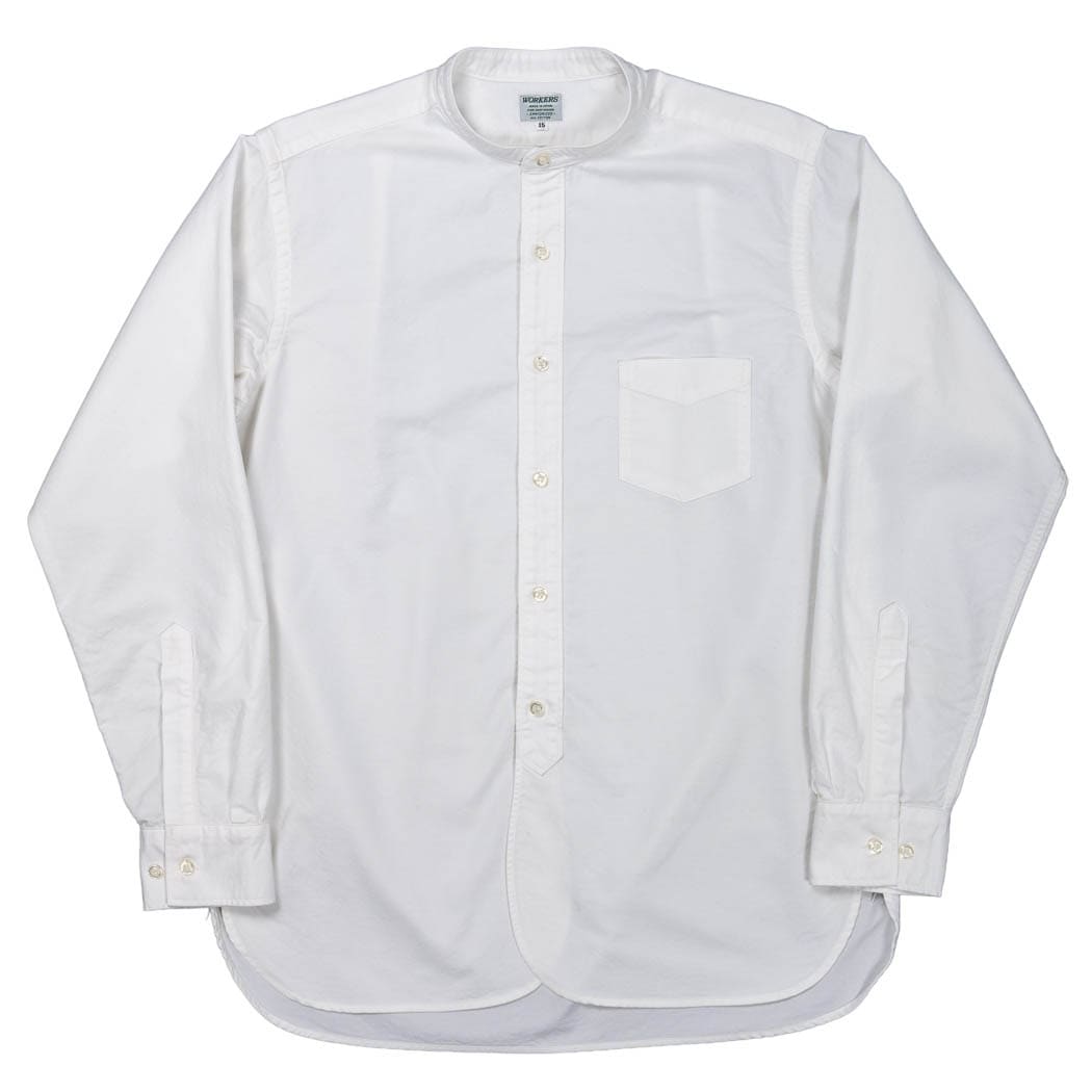 WORKERS/ワーカーズ　Band Collar Shirt