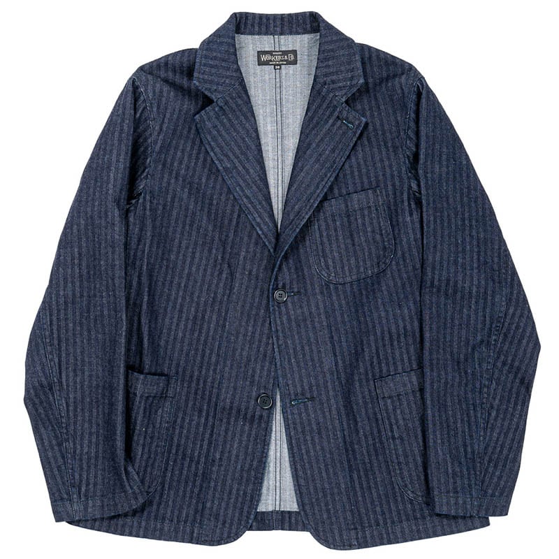 WORKERS/ワーカーズLounge Jacket, Indigo Herringboneの通販
