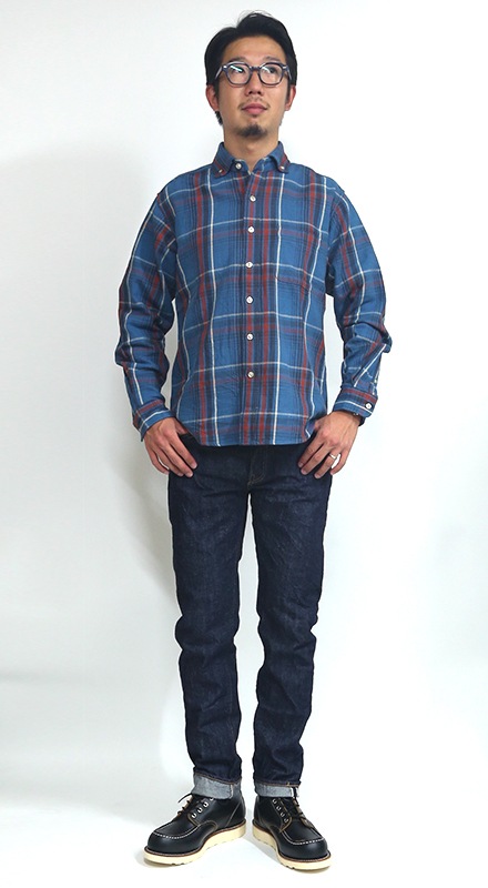 Che-st/チェスト チェックビエラ ボタンダウンシャツ 22015