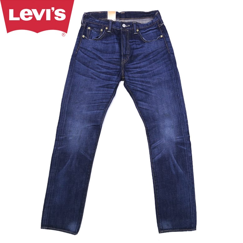 Levis/リーバイス 501 テーパードストレッチデニム ボタンフライ ジーンズ ユーズドインディゴ