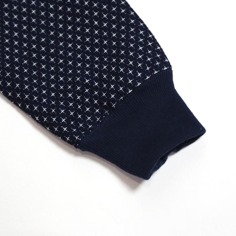 JAPAN BLUE JEANS/ジャパンブルージーンズ 刺し子風ジャガードSWEAT