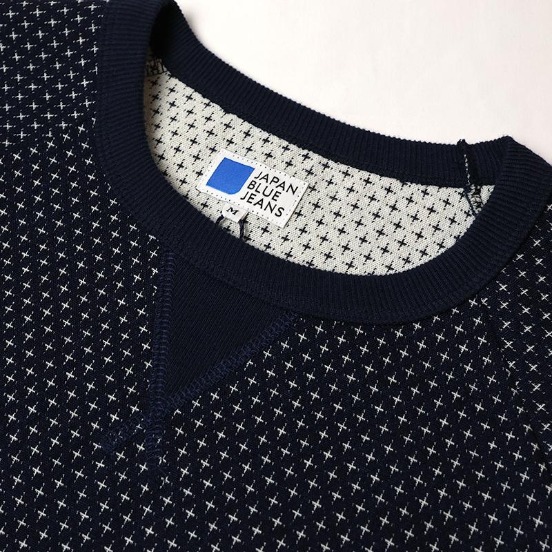 JAPAN BLUE JEANS/ジャパンブルージーンズ 刺し子風ジャガードSWEAT