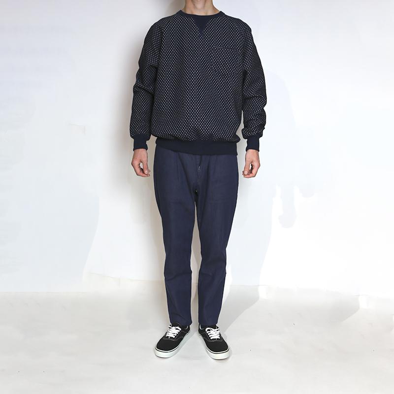 JAPAN BLUE JEANS/ジャパンブルージーンズ 刺し子風ジャガードSWEAT