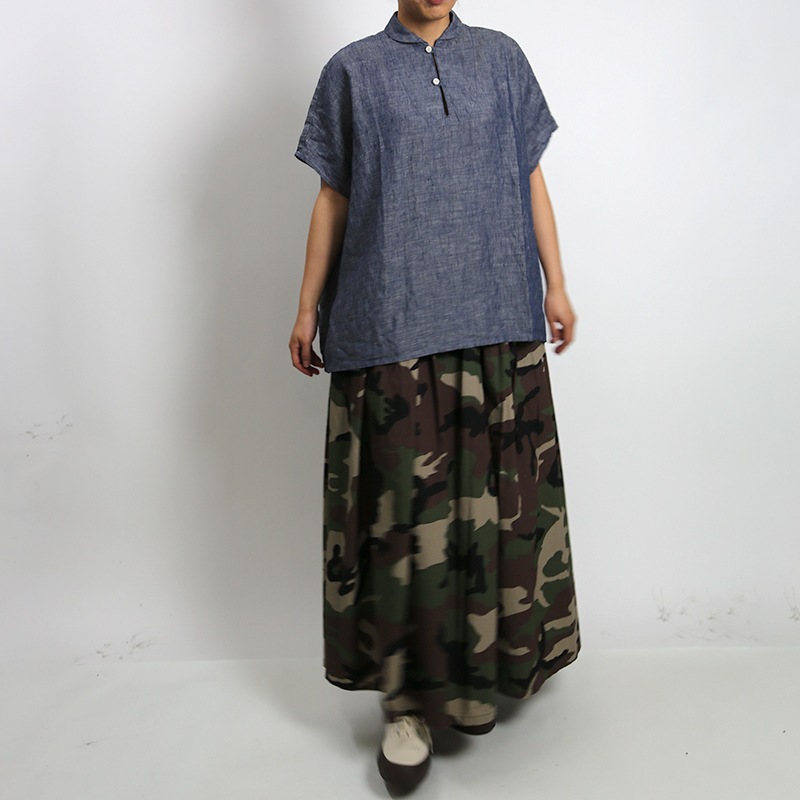 NATURAL LAUNDRY/ナチュラルランドリー 60先染めリネンマリン