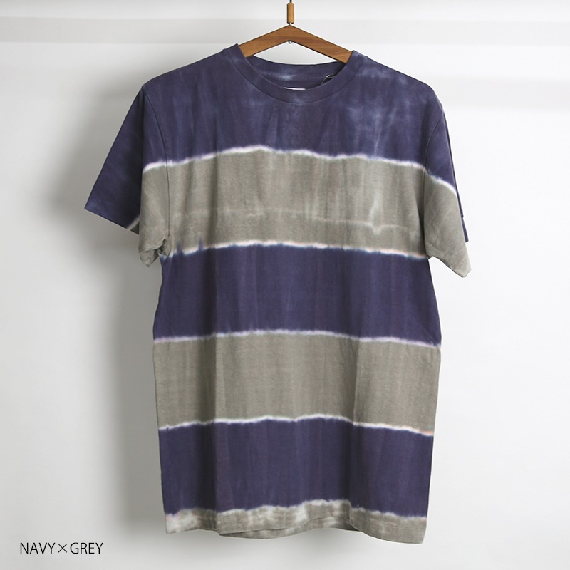 DUBBLE WORKS/ダブルワークス　TIE DYE BORDER S/S タイダイボーダー半袖Ｔシャツ  23233005TB