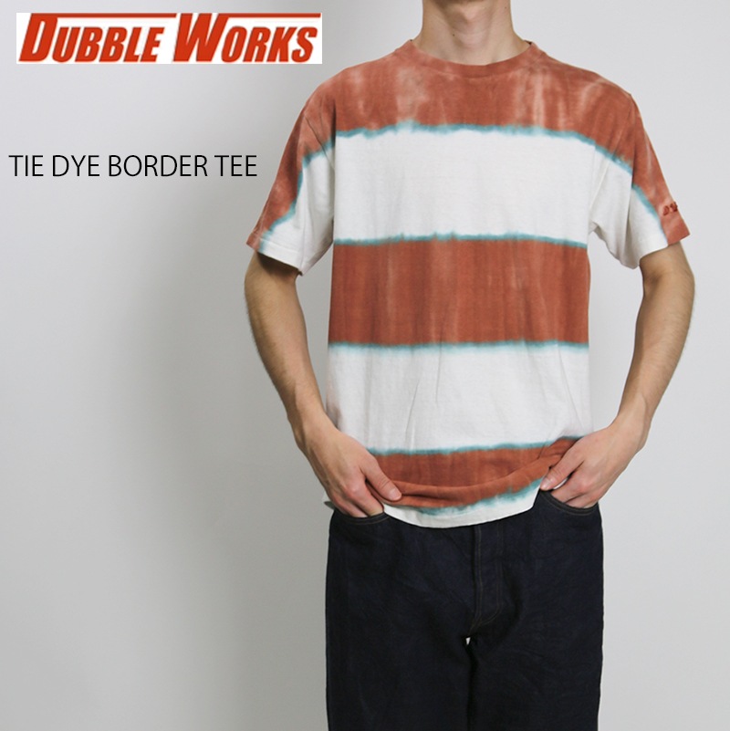 DUBBLE WORKS/ダブルワークス TIE DYE BORDER S/S タイダイボーダー ...