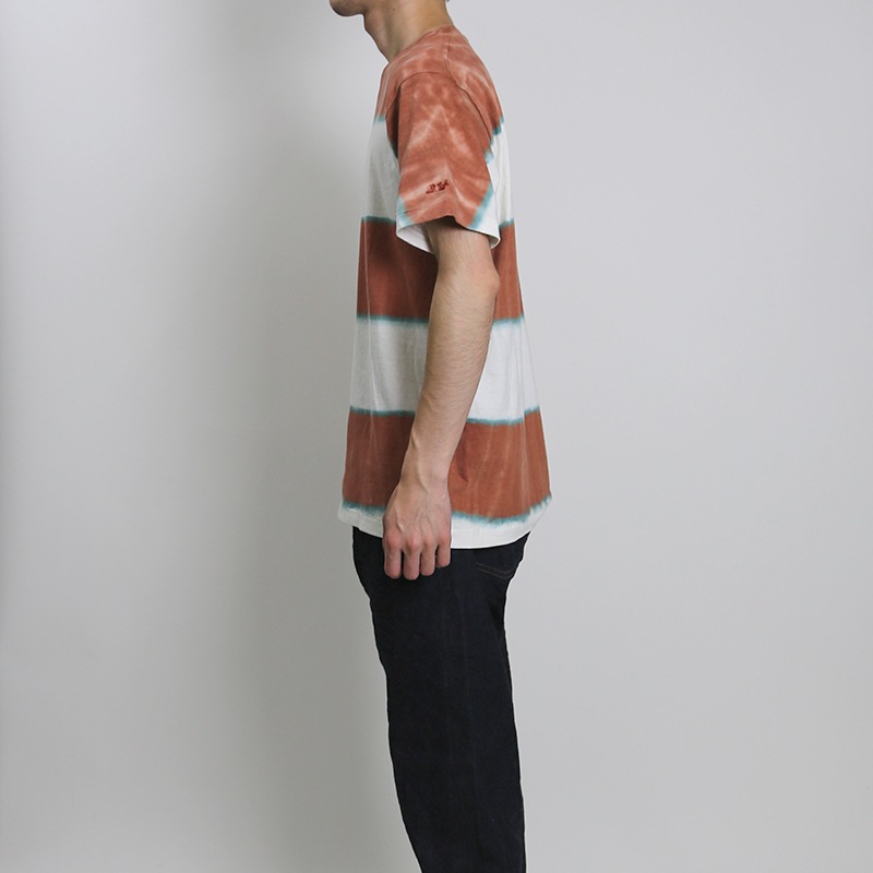 DUBBLE WORKS/ダブルワークス　TIE DYE BORDER S/S タイダイボーダー半袖Ｔシャツ  23233005TB