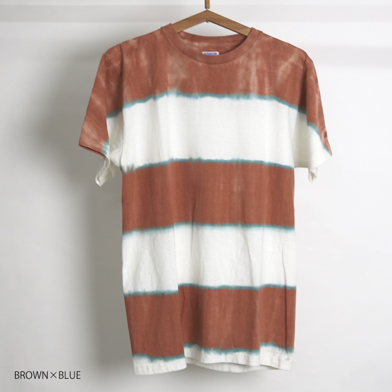DUBBLE WORKS/ダブルワークス　TIE DYE BORDER S/S タイダイボーダー半袖Ｔシャツ  23233005TB