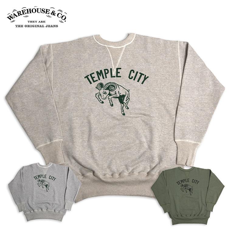 WAREHOUSE/ウェアハウス Lot 401 TEMPLE CITY セットインクルーネックスウェット