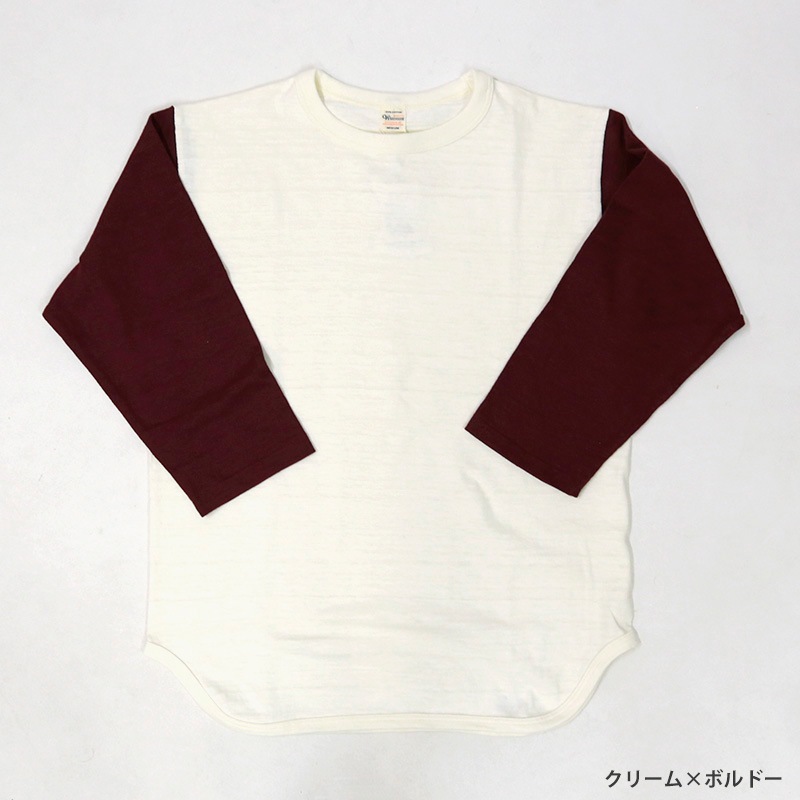 WAREHOUSE/ウェアハウス 七分袖ベースボールTシャツ クルーネック