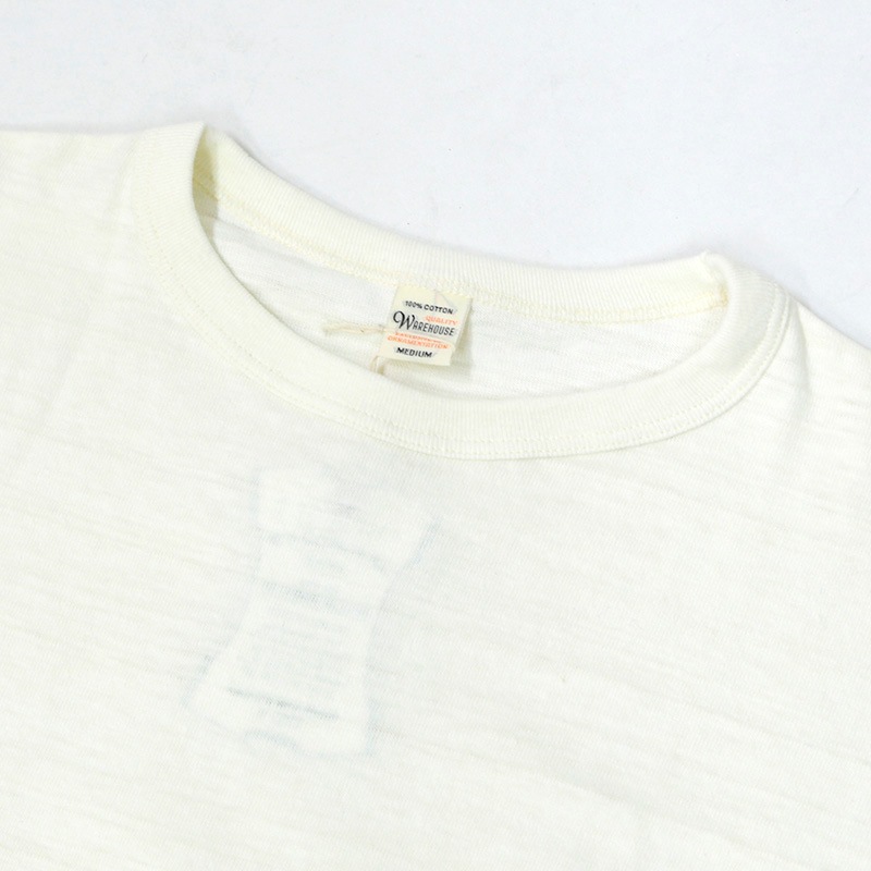 WAREHOUSE/ウェアハウス 七分袖ベースボールTシャツ クルーネック