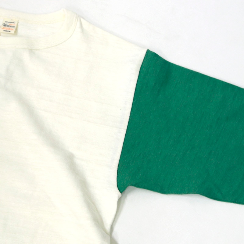 WAREHOUSE/ウェアハウス 七分袖ベースボールTシャツ クルーネック