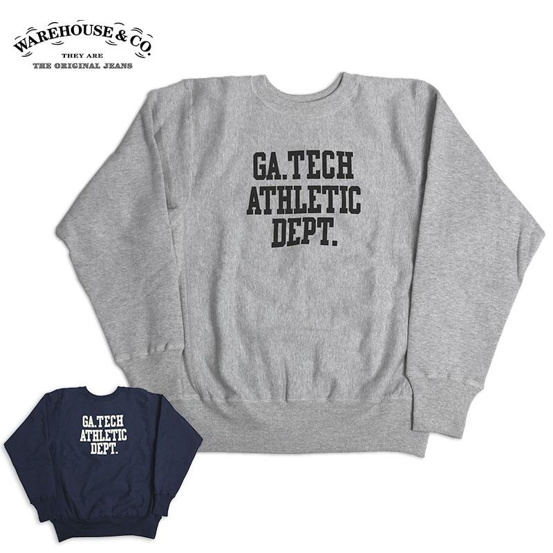 WAREHOUSE/ウェアハウス クルーネックスウェット 483 GA.TECH