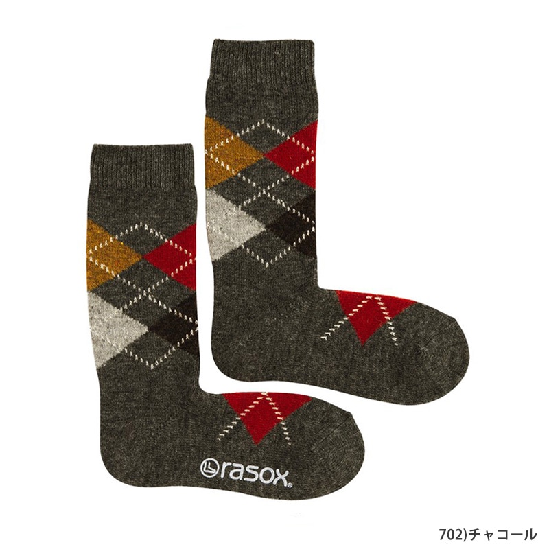 Rasox アーガイル・ウール ソックス