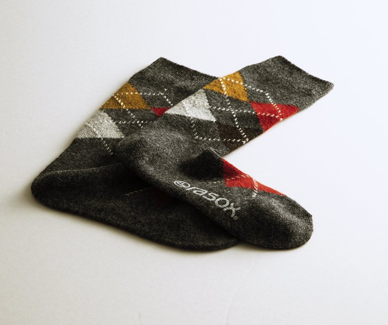 Rasox アーガイル・ウール ソックス